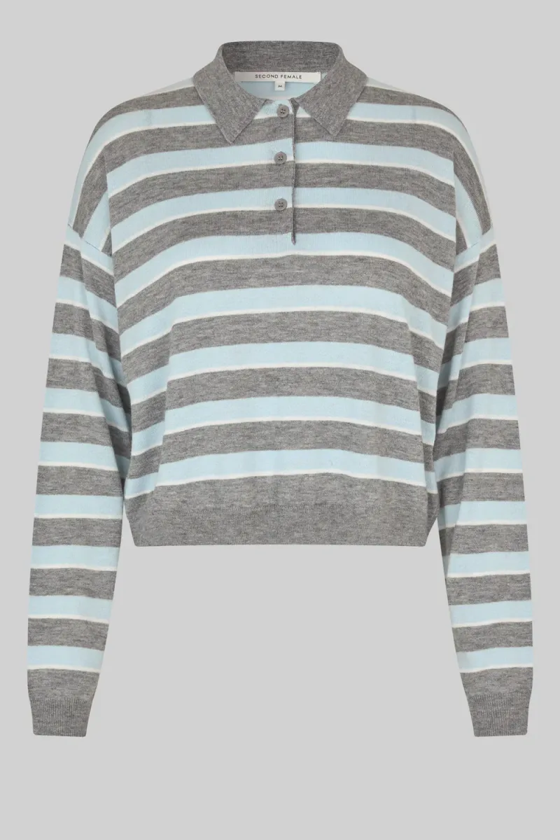 Miley Knit Collar, Light Blue