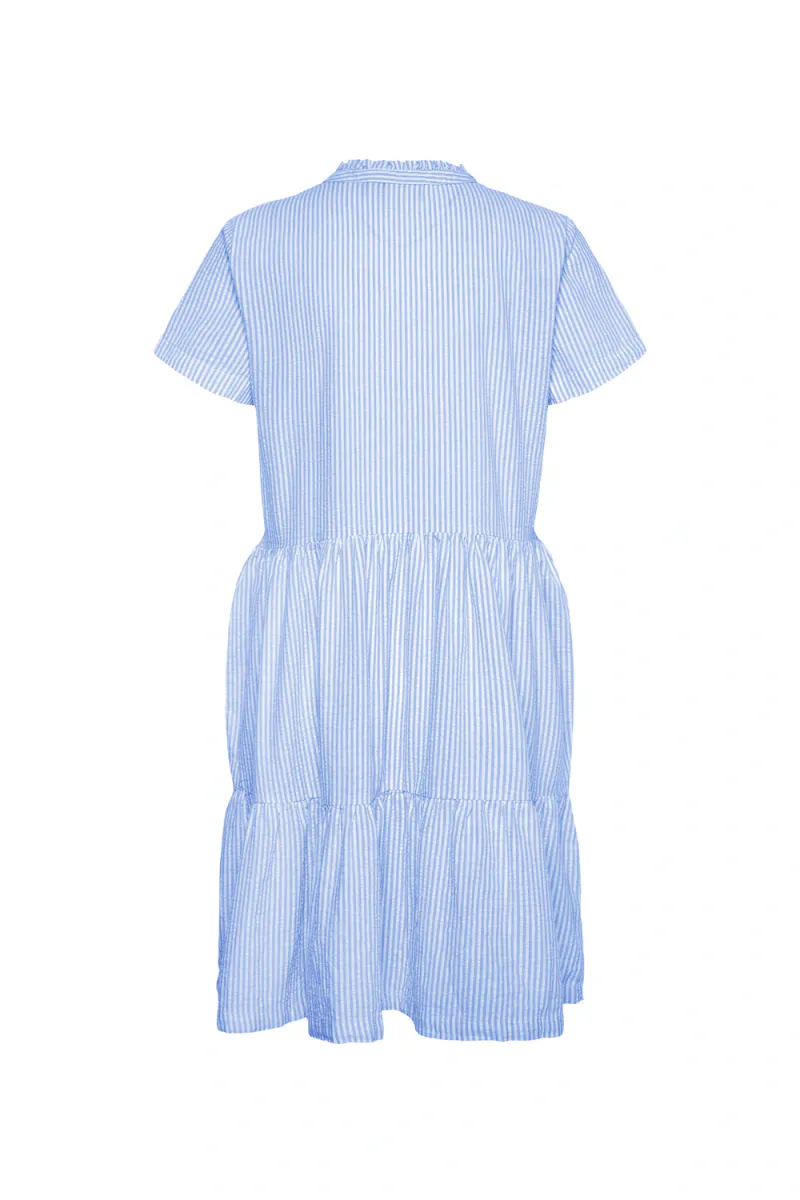 Elmiko SS Dress, Palace Blue Stripe