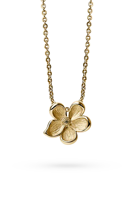Hovedbilde Midi Flower Necklace, Gold