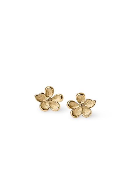 Hovedbilde Midi Flower Earrings, Gold