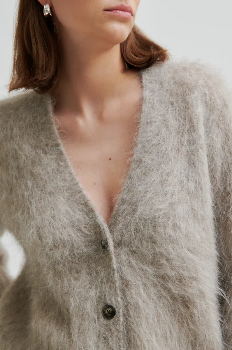 Karla Knit Cardigan, Pumice Stone