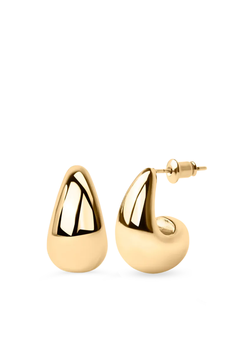 Mini Drop Earrings, Gold