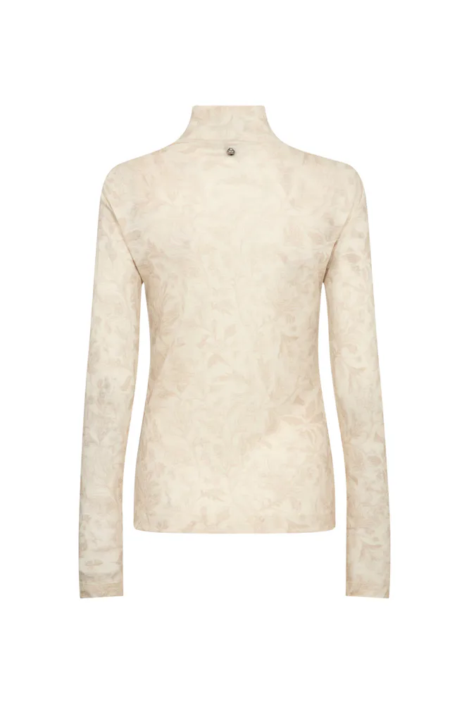 Xinna Fleur Turtleneck, Oxford Tan