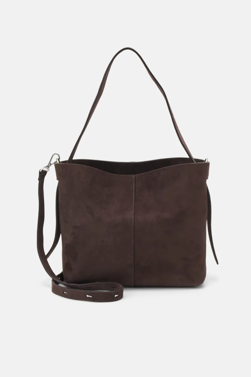 Suede Fraya Small Bag, Hot Fudge Brown