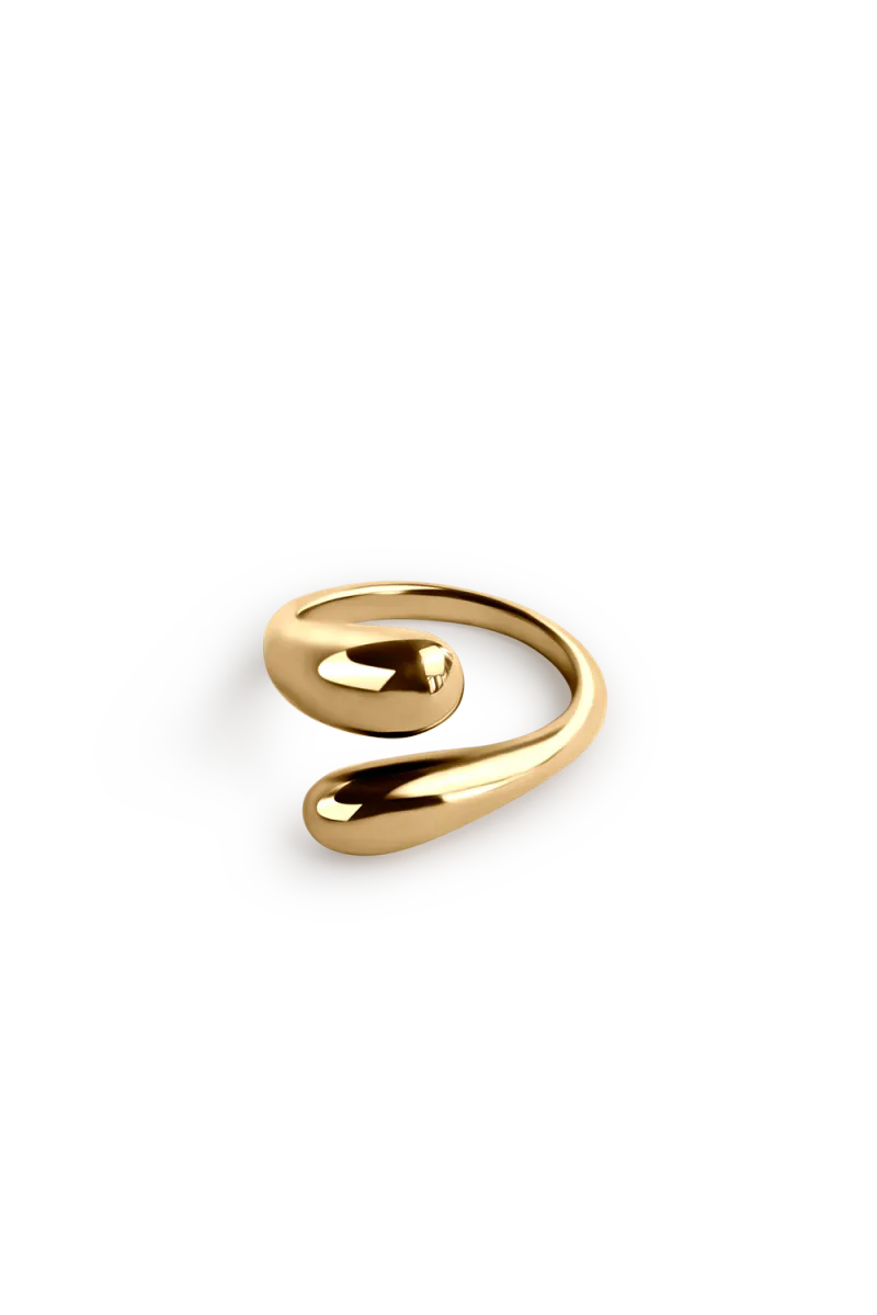 Adjustable Sleek Ring, Gold