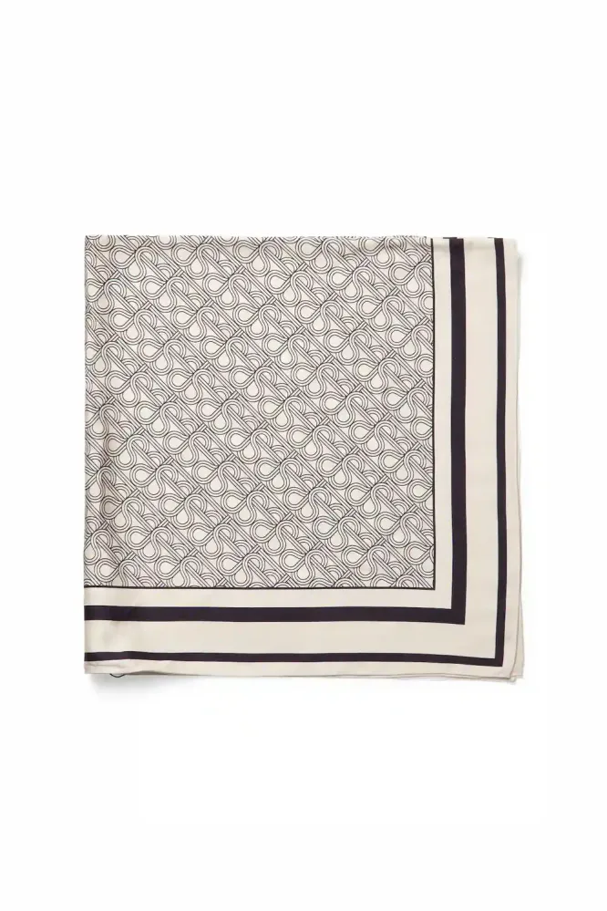 Monogram Scarf, Whitecap Gray