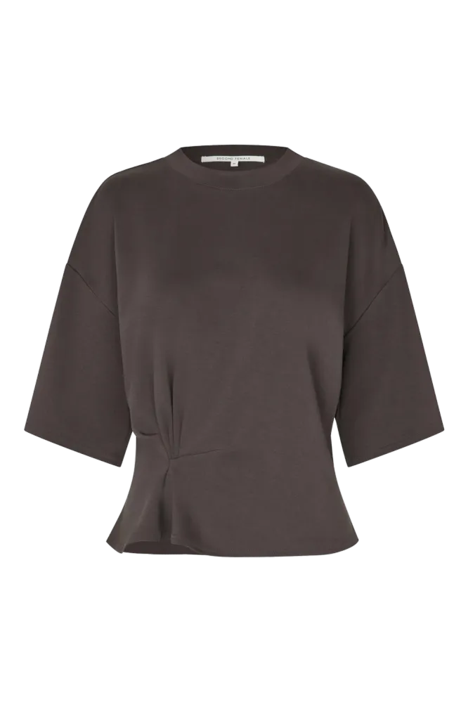 Missouri Tee, Dark Brown Melange