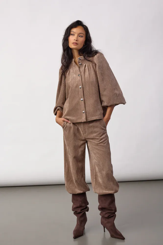 Daisy Cord Shirt, Walnut