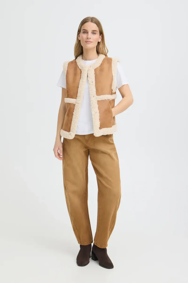 Danna Waistcoat, Tobacco Brown