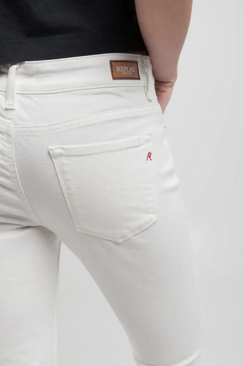 Joella Pants Flare Regular Waist Fit, White