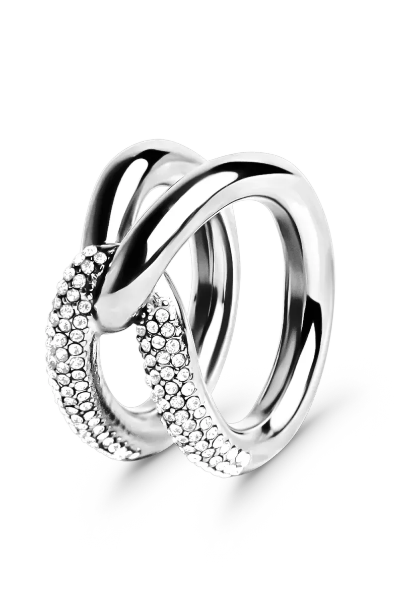 Evoke Pavé Ring, Silver