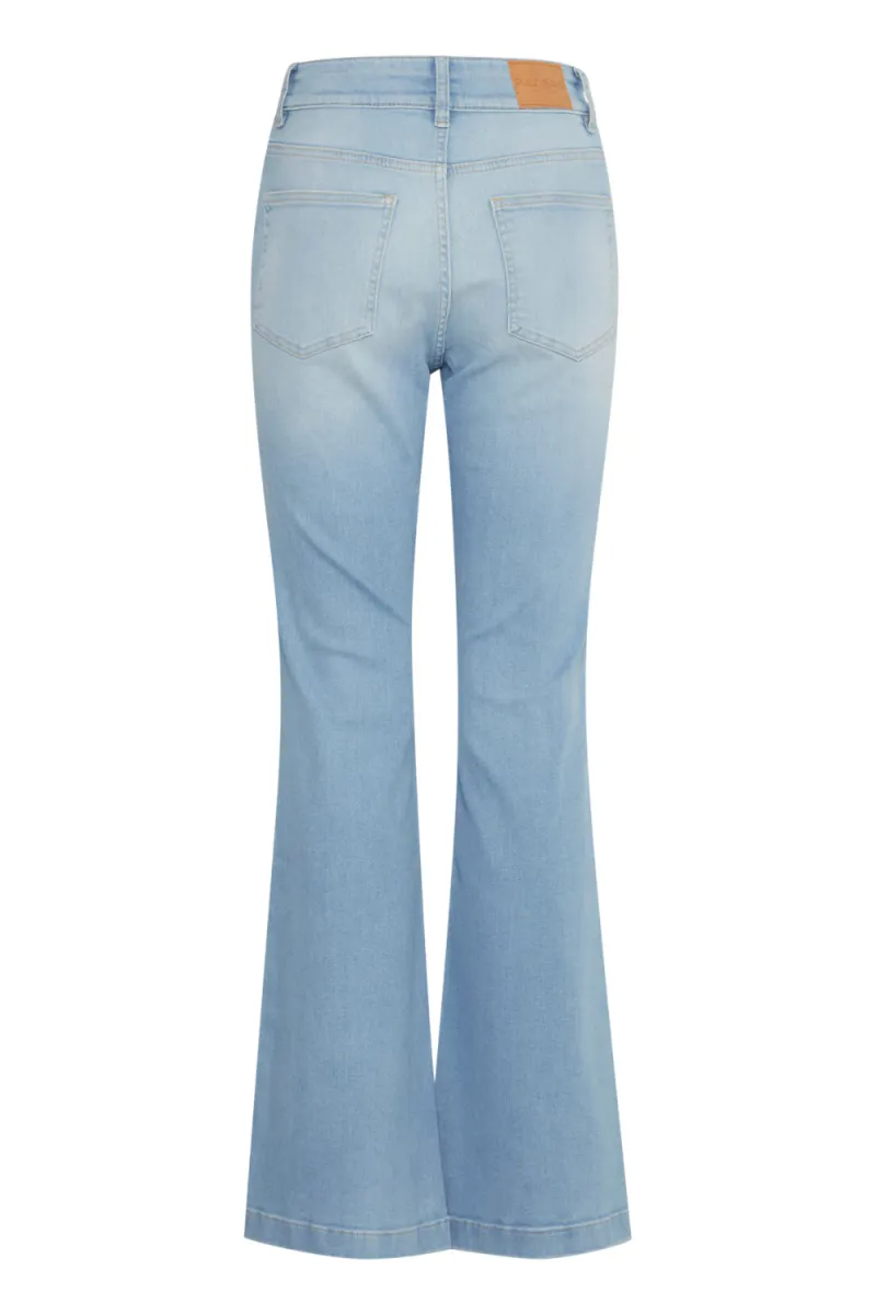 Becca UHW Bootcut Leg, Light Blue Denim