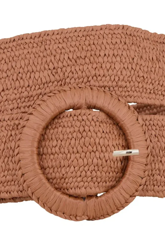 Wide Zia Belt, Mocha Brown