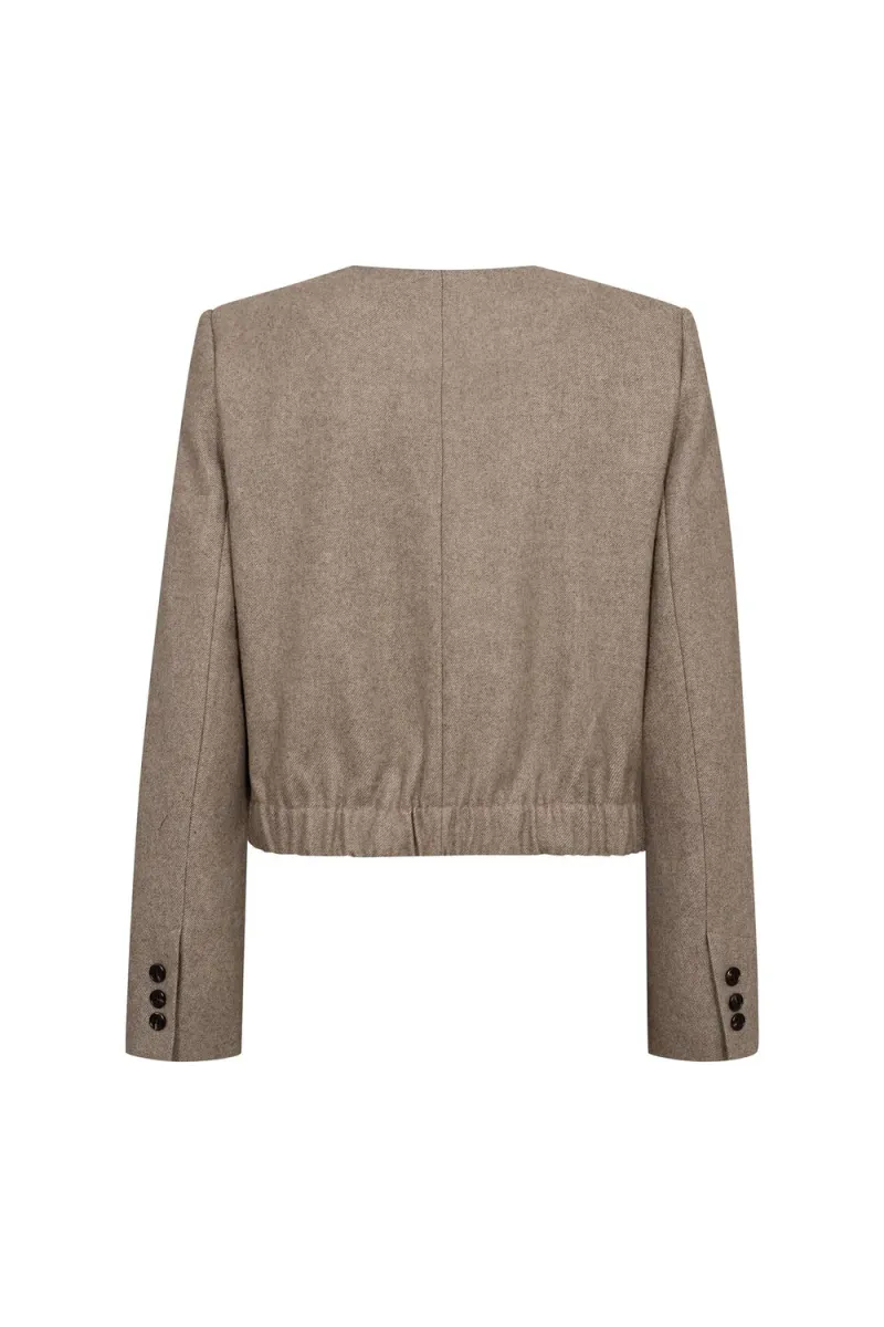 Meera Bomber Jacket, Dark Brown