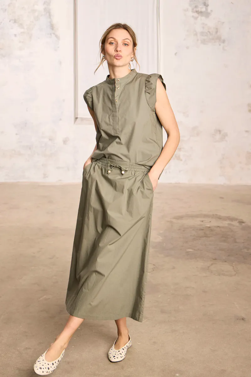 Cleo Skirt, Agave Green
