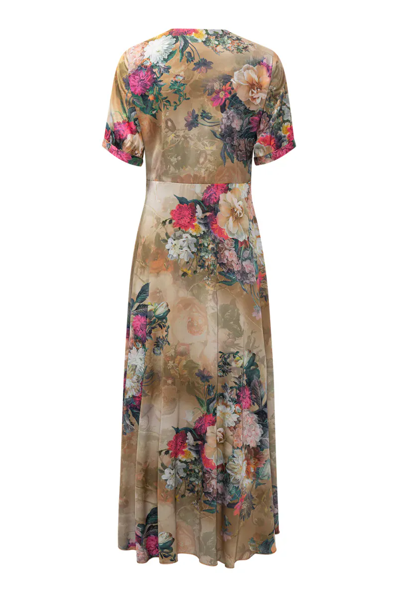 Faye Dress, Gold Blossom