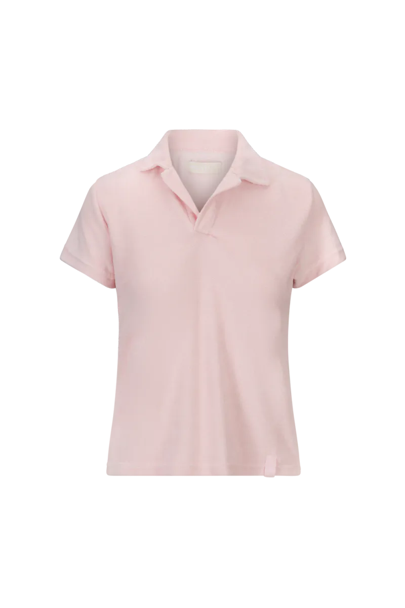 Mina Polo Shirt, Light Pink
