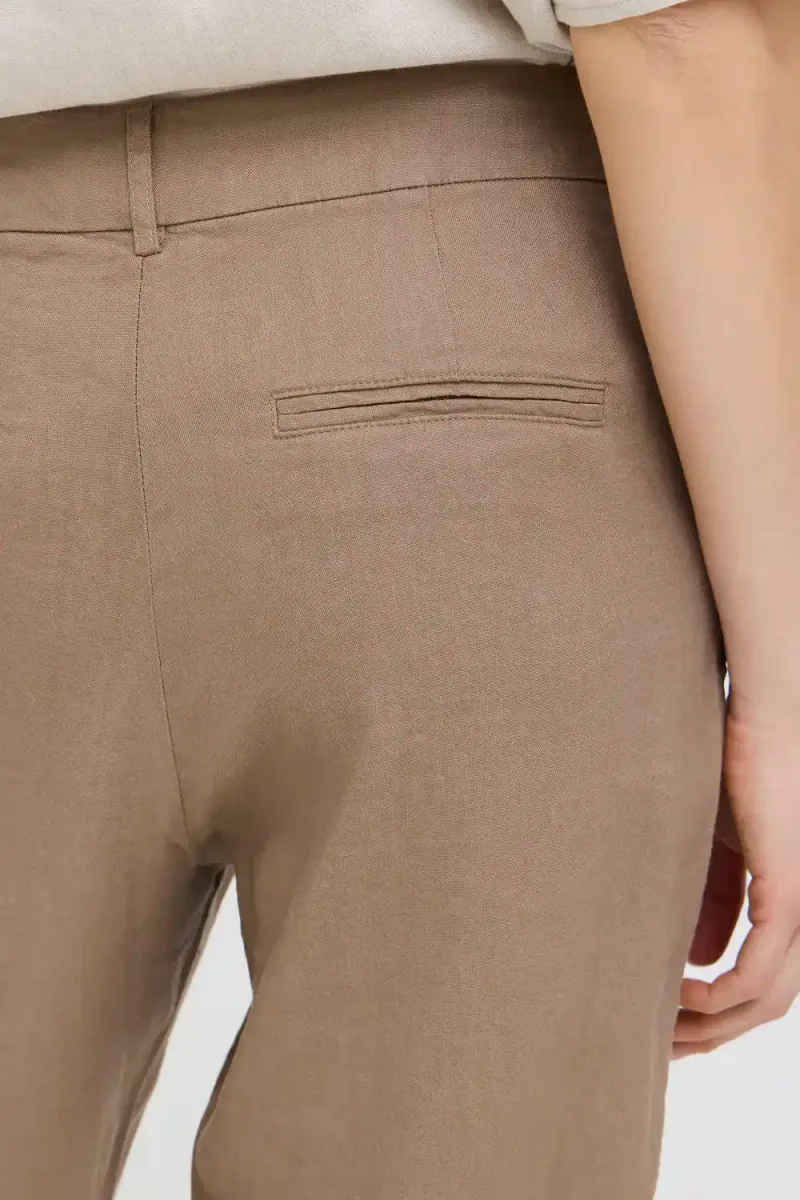 Luca HW Pant Ank Length Tap, Walnut