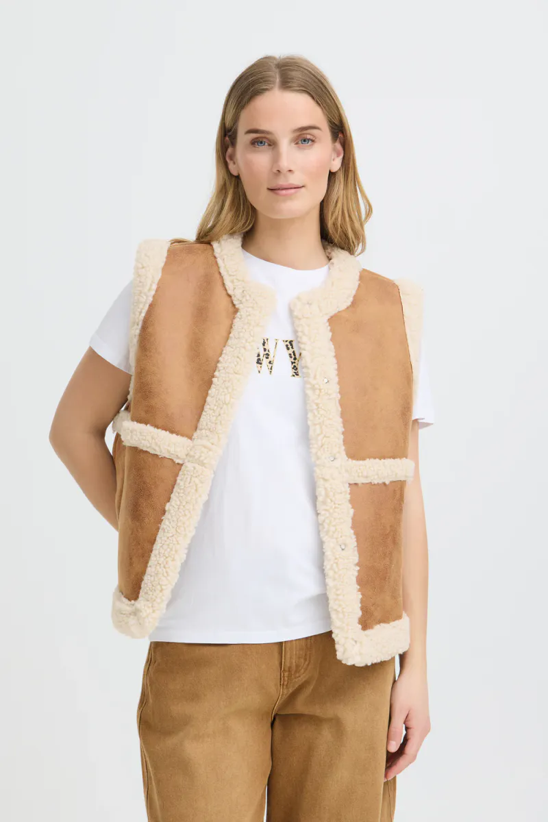 Danna Waistcoat, Tobacco Brown