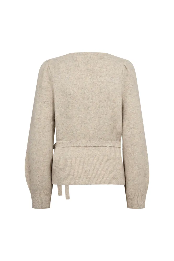 Roger Wrap Cardigan, Creme