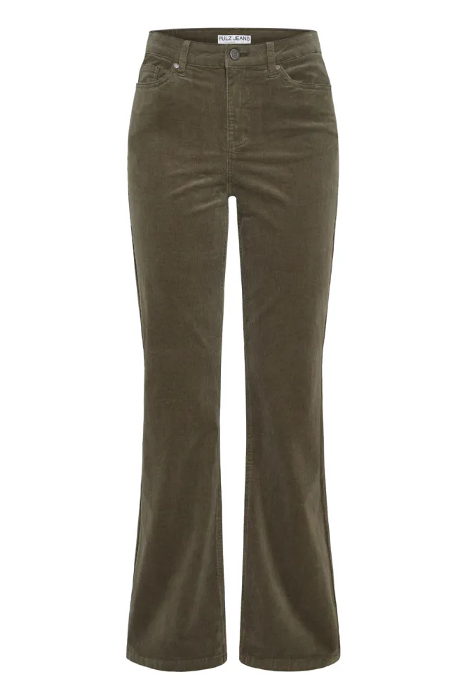 Sally UHW Pant Bootcut, Grape Leaf