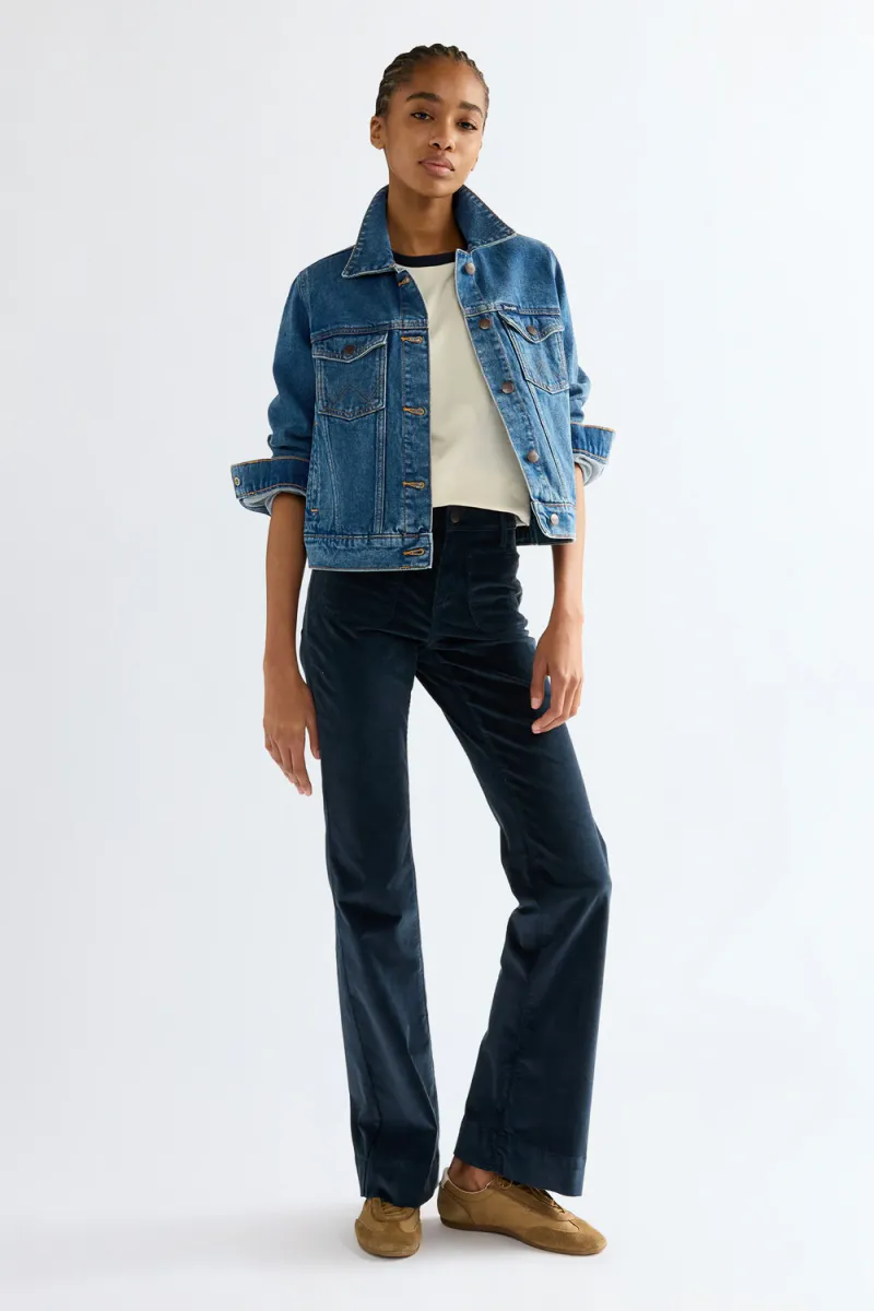 Flared Jeans, Dark Sapphire