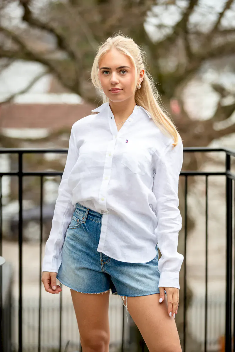 Classic Linen Shirt, White