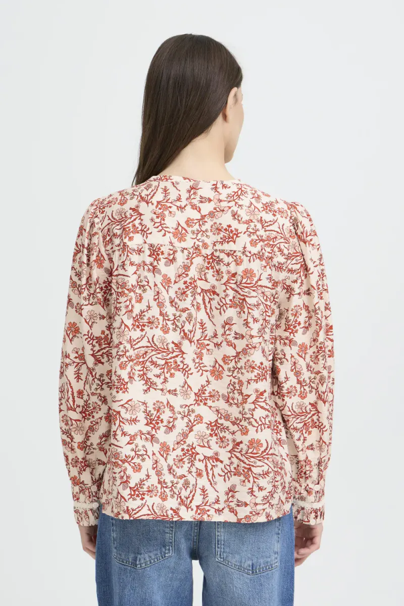 Abrina Blouse, Poppy Red