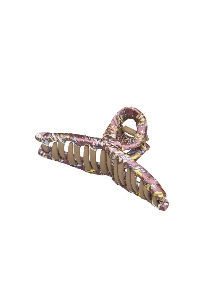 Fiora Luster Celabrina Hair Claw, Chocolate Brown