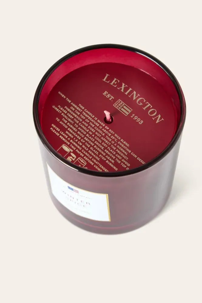 Winter Spice Scented Candle, Red
