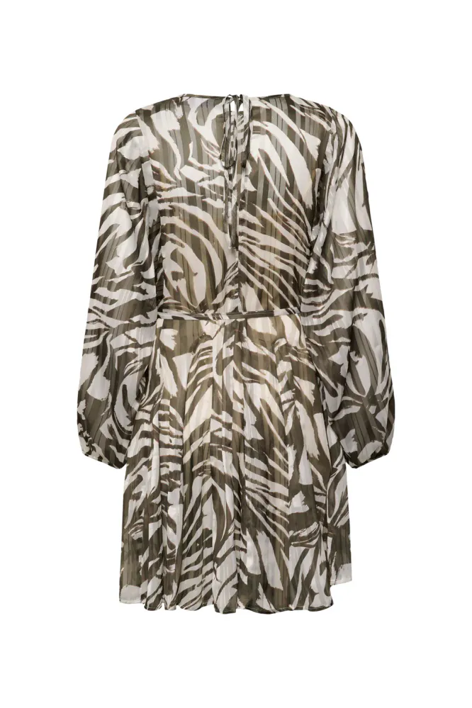 Ripley Dress, Olive Arty Strokes