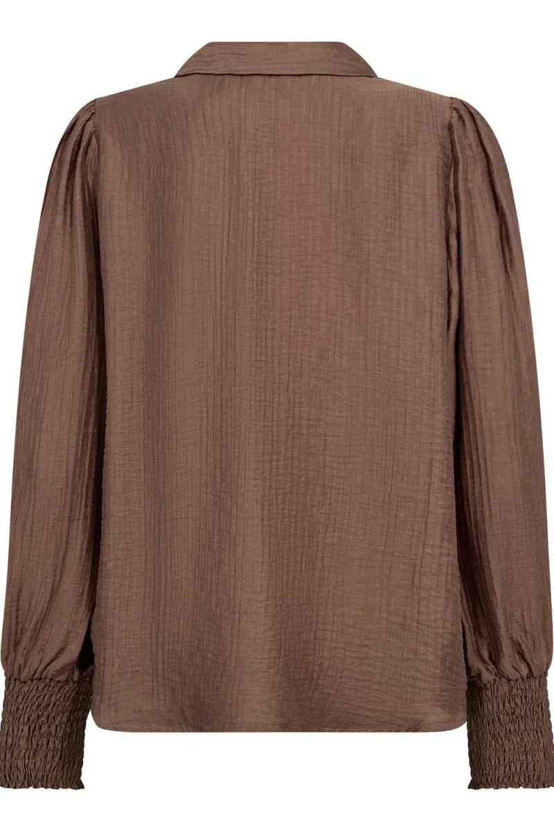 Tassy Collar Blouse, Walnut