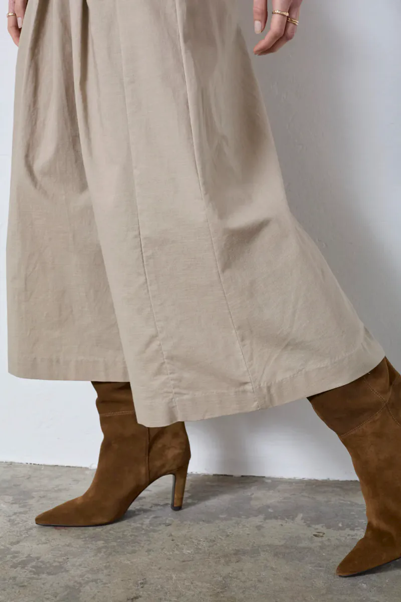 Leila Anya Pleat Skirt, Bisquit