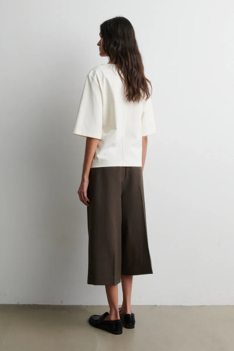 Arkai Drape Tee, Eggnog