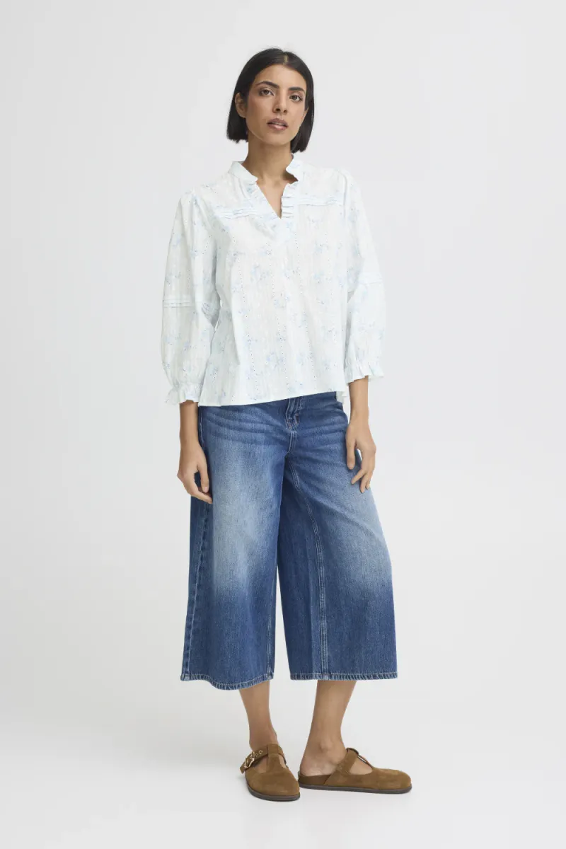 Bellarose Blouse, Coastal Fjord