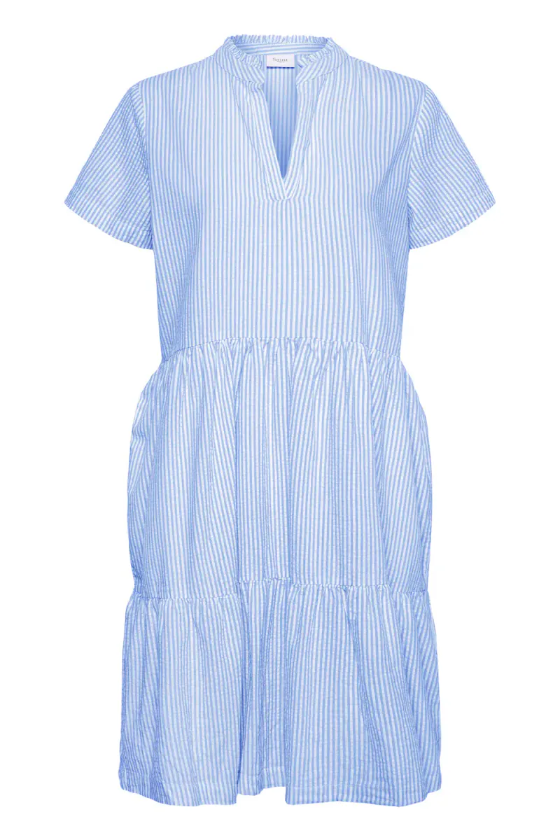 Elmiko SS Dress, Palace Blue Stripe