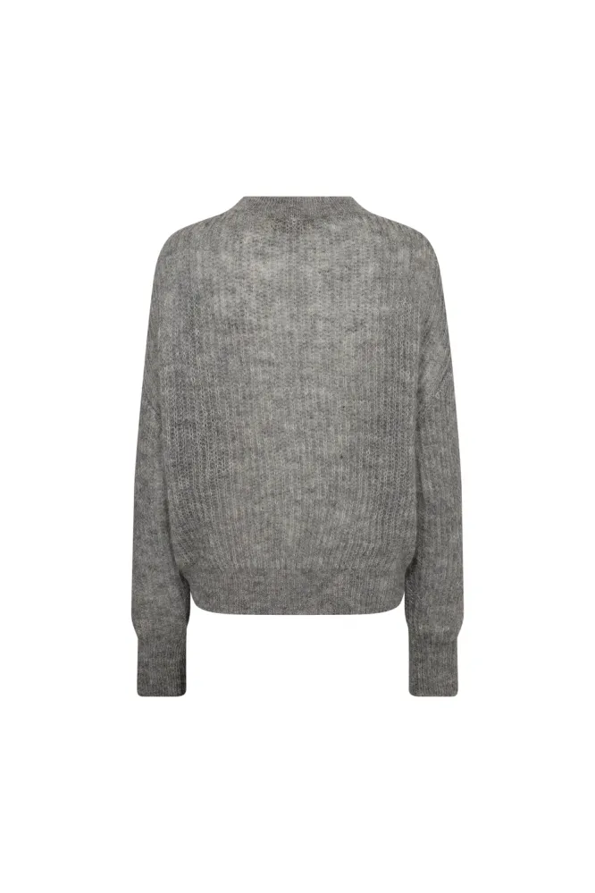 Sigva Mohair Knit, Grey Melange
