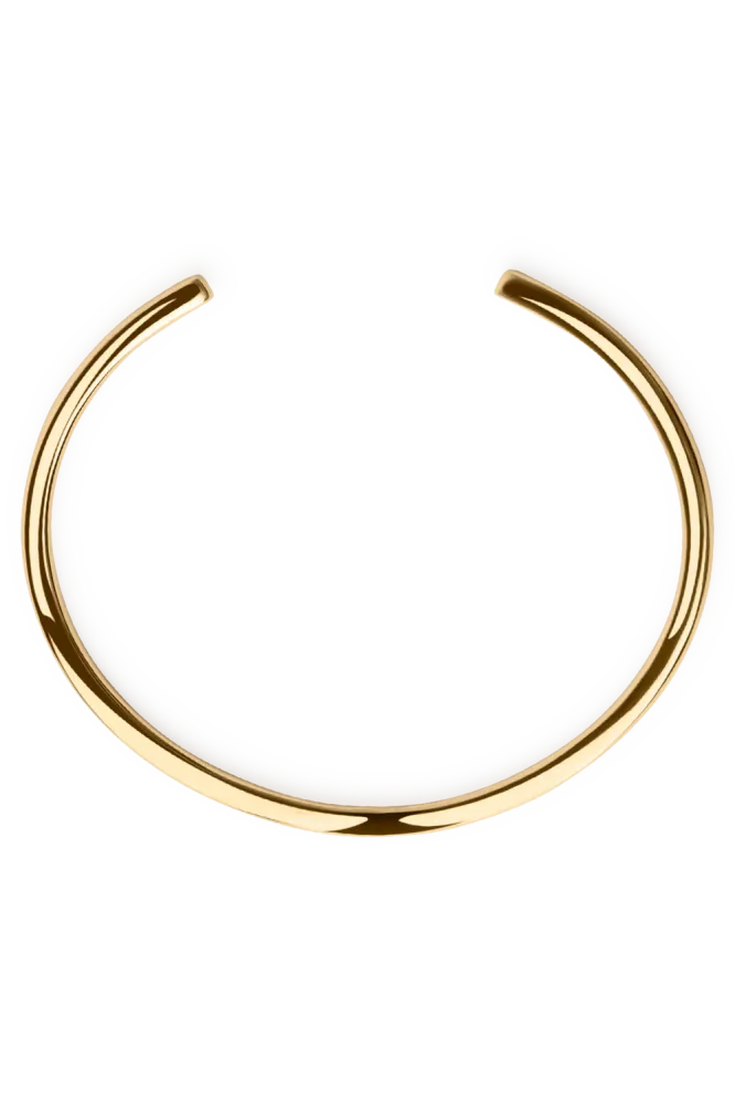 Thin Bangle Bracelet, Gold
