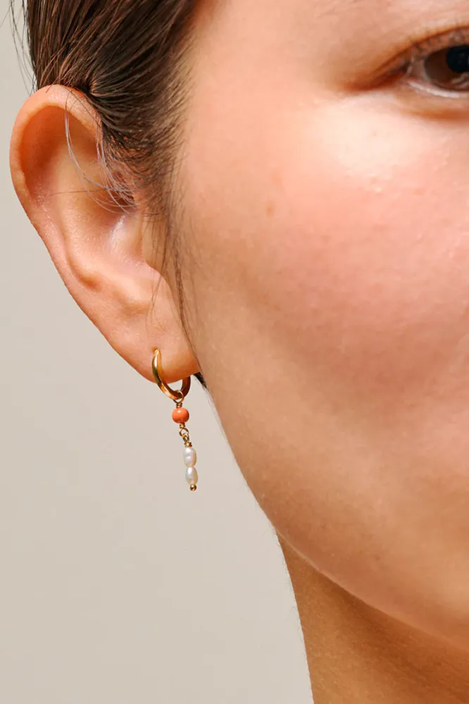 Liva Hoops (Light Coral)
