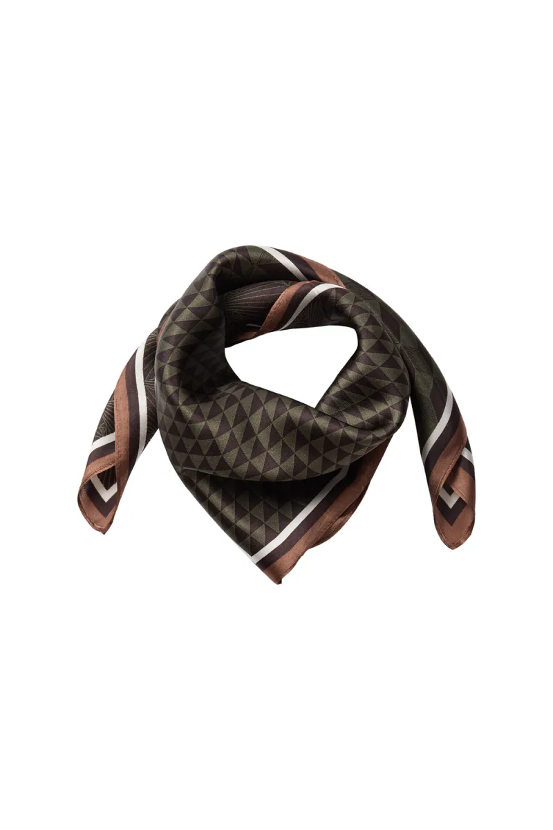 Shila Silk Scarf, Brown