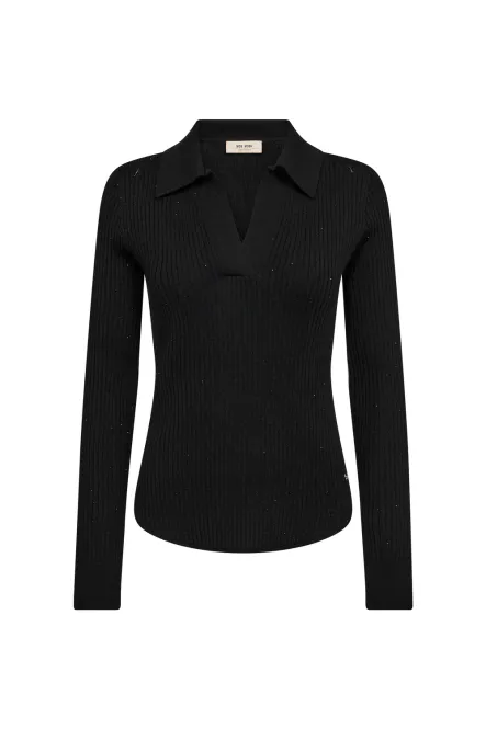 Hovedbilde Ronika Wool Knit Polo, Black