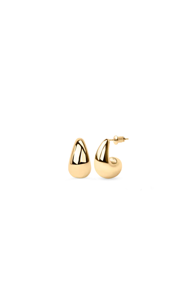 Mini Drop Earrings, Gold
