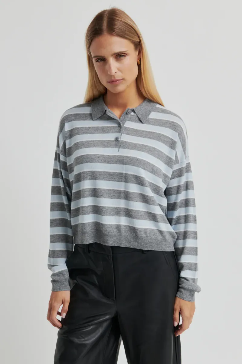 Miley Knit Collar, Light Blue