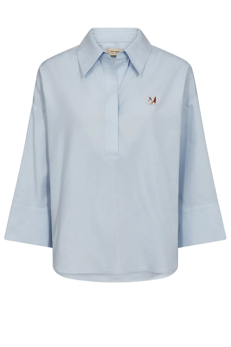 Britze Cam Cotton Blouse, Skyway