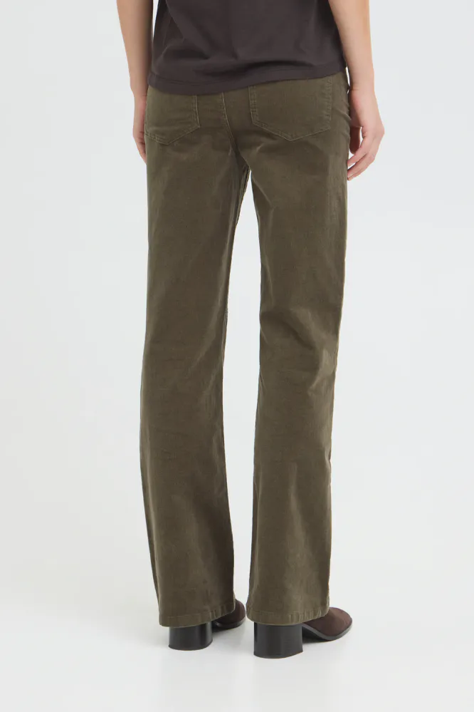 Sally UHW Pant Bootcut, Grape Leaf