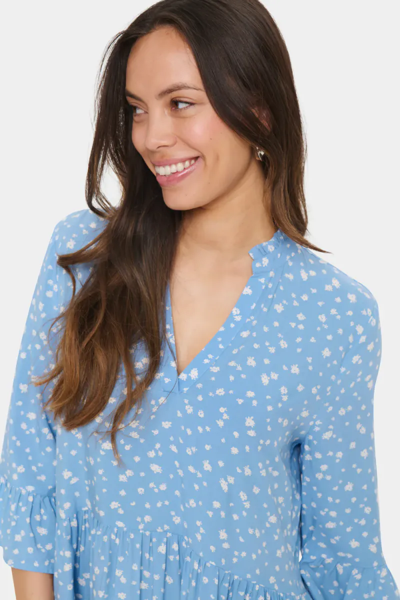 Eda Dress, Allure Ice Small Blooms