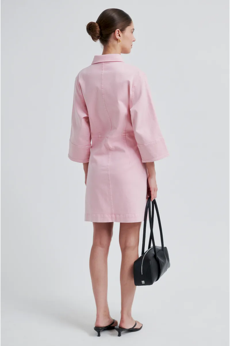 Isella Denim Dress, Pale Lilac