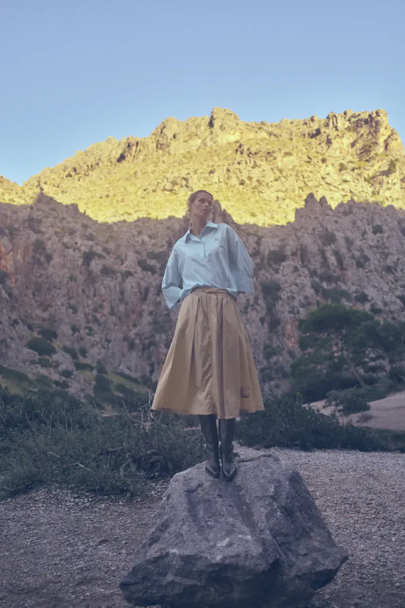 Britze Cam Cotton Blouse, Skyway