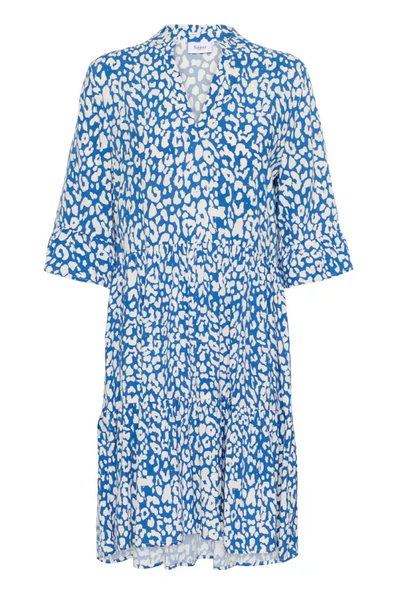 Eda Dress, Ice Blue Iolite Leopard