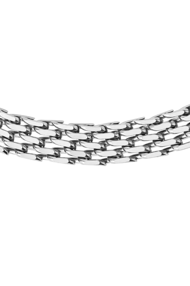 Mesh Link Bracelet, Silver